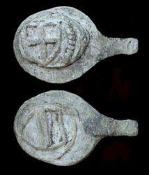 Lead Seal, Medieval, ca. 16th-17th Cent, Rare!